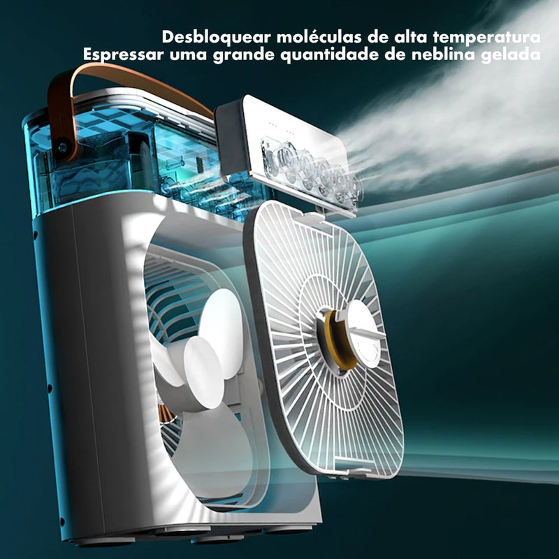 Mini Ventilador Umidificador Portátil