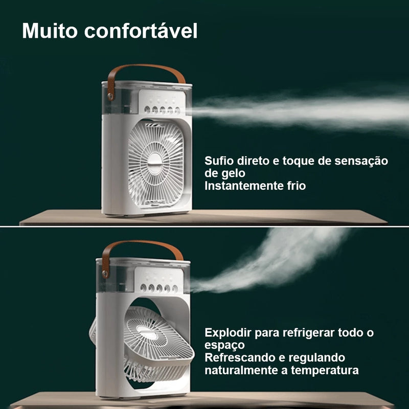 Mini Ventilador Umidificador Portátil